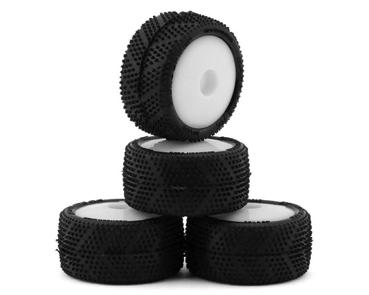 Micro Spiker Pre-Mounted Carpet Tires for Losi® Micro-T (White) (4)