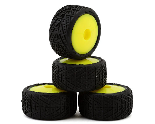 Clay Bar Pre-Mounted Clay Tires for Losi® Micro-T (Yellow) (4)