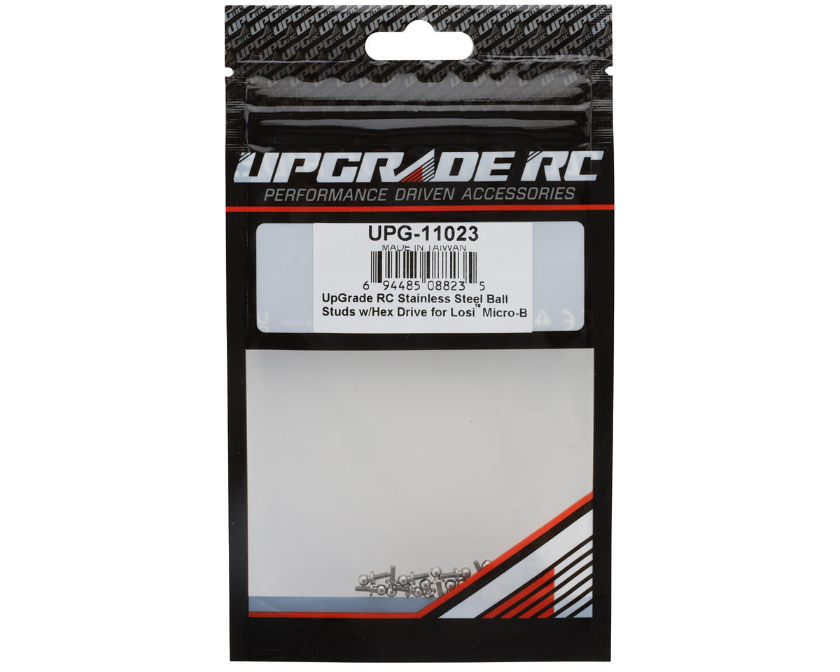 Stainless Steel Ball Studs w/Hex Drive for Losi® Micro-B™ (20)