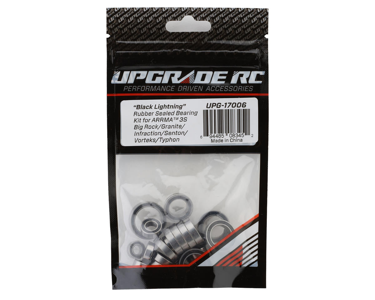 "Black Lightning" Rubber Sealed Bearing Kit for Arrma 3S