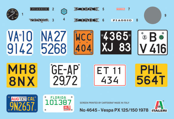 1 : 9 VESPA PX 125/150 1978