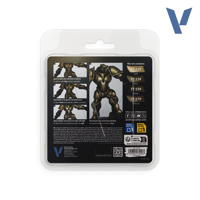 Aged Metal True Metallic Metal Paint Set