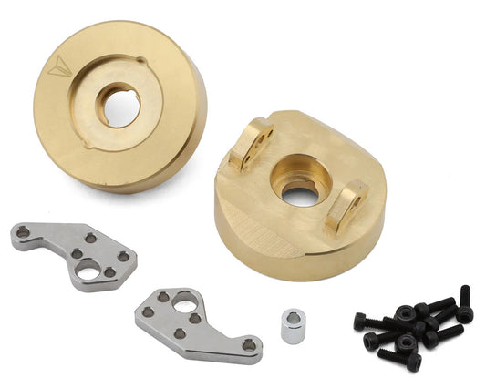 Brass F10 Straight Axle Steering Knuckles (x2) (151g ea)