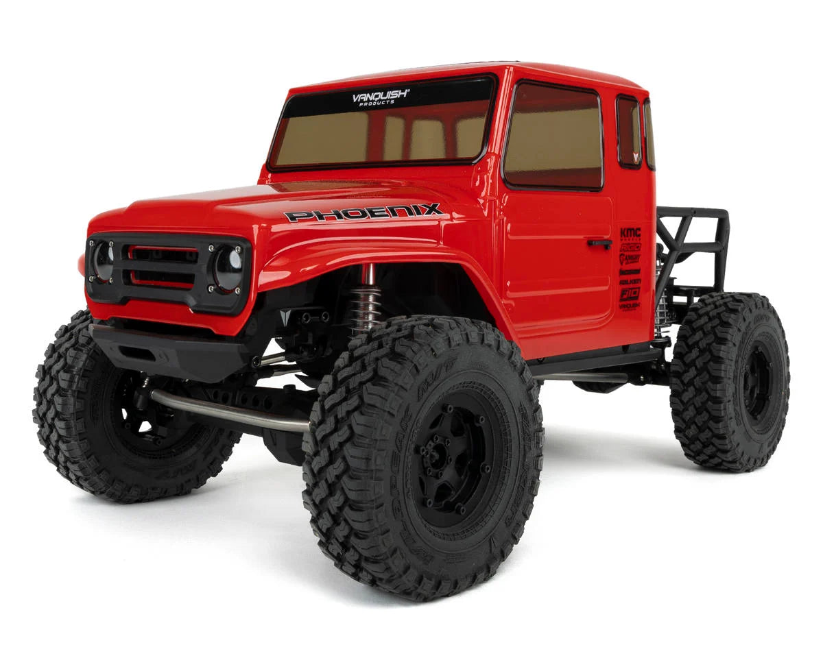 Vanquish VS4-10 Phoenix Straight Axle RTR Rock Crawler (Red)