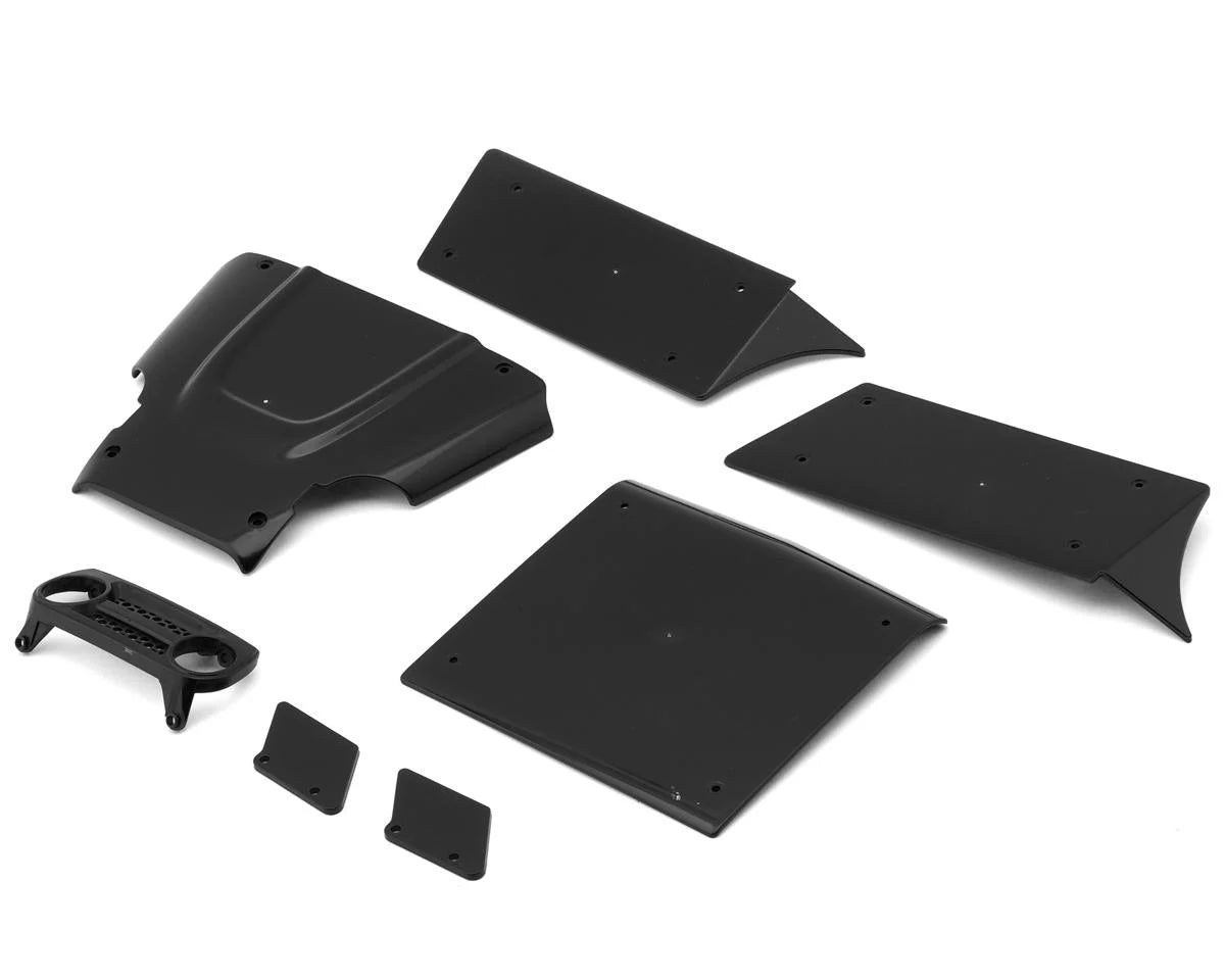 H10 Optic Body Panel Set (Black/Yokohama) w/Decals