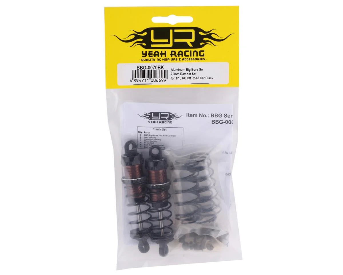 Aluminum Go Big Bore Off-Road Shocks (Black) (x2) (70mm)