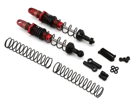 Aluminum Desert Cobra Dual Spring Shocks (Red) (2) (100mm)