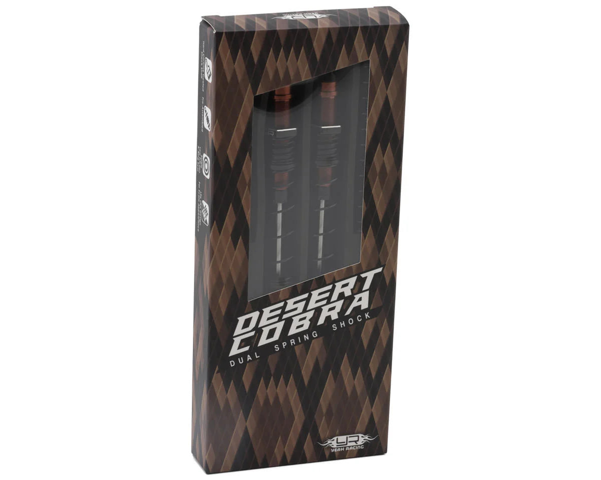 Aluminum Desert Cobra Dual Spring Shocks (Black) (2) (110mm)