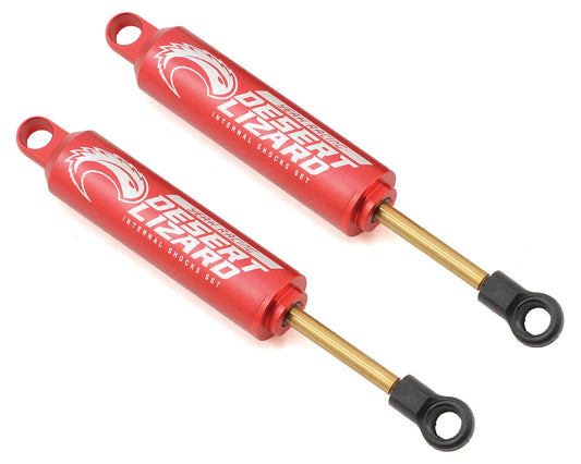 Aluminum Desert Lizard Two Stage Internal Spring Shocks (Red) (2) (90mm)