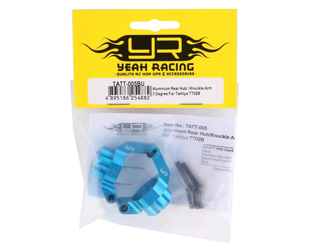 TT-02B Aluminum Rear Hubs (Blue) (x2)