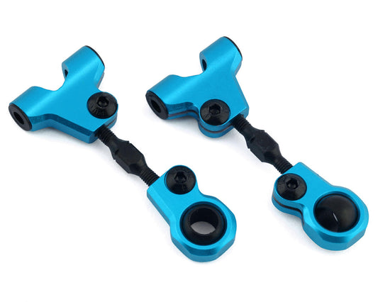 TT-01/TT-01E Aluminum Front Upper Suspension Arms (Blue) (x2)