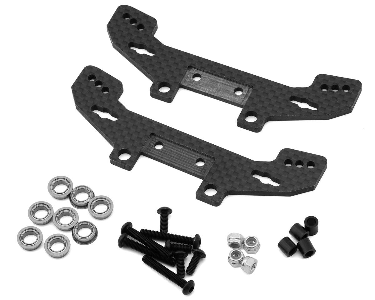 Tamiya TT-02 Graphite Rally Front & Rear Shock Tower Set