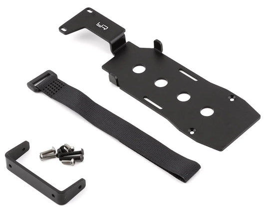 Yeah Racing Traxxas TRX-4 Aluminum LCG Battery Plate Kit (Black)