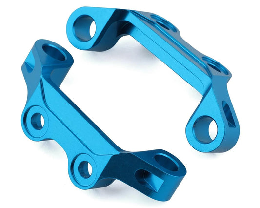 Yeah Racing Aluminum Upper Suspension Arm Mounts, Blue, TT-02