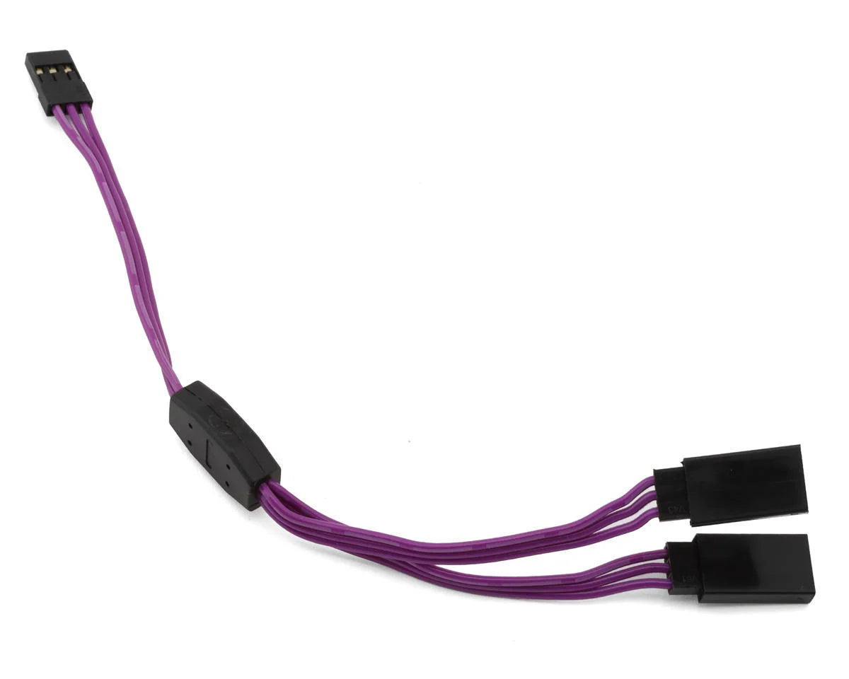 60-Core Y-Harness High Current Servo Extension Lead (Purple) (JR/Futaba Plug) (150mm)
