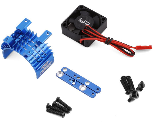 540/550 Aluminum Heat Sink w/30mm High Speed Tornado Fan (Blue)