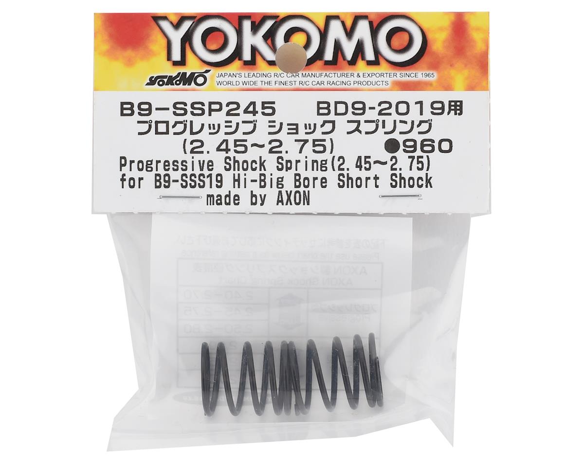 Yokomo BD9 Big Bore Short Shock Progressive Shock Spring (2) (2.45 Rate)