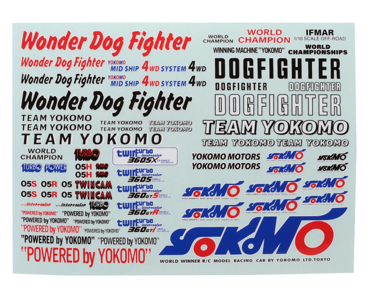 Wonder Dog Fighter Decal Set