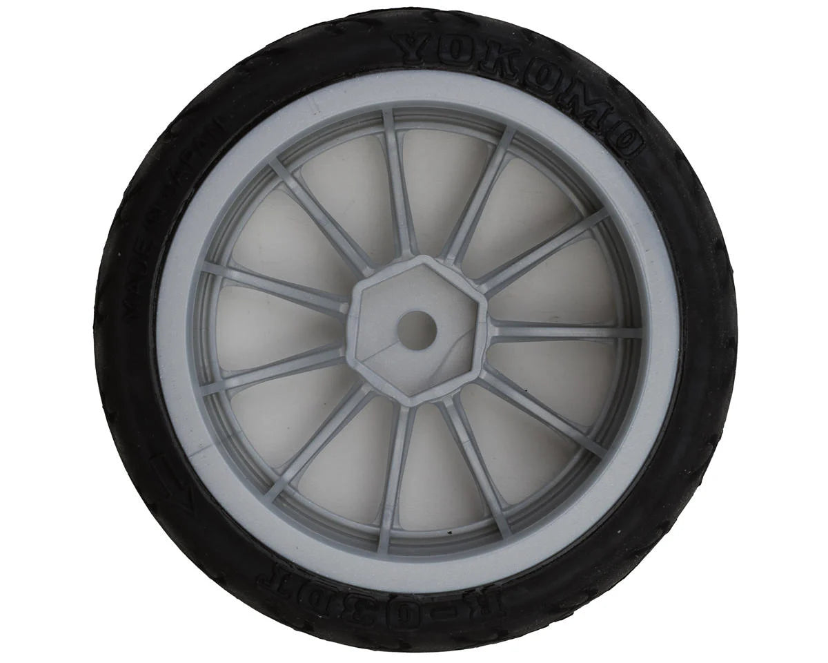 Type Y Radial Pre-Mounted On-Road Tires (Grey) (x4)