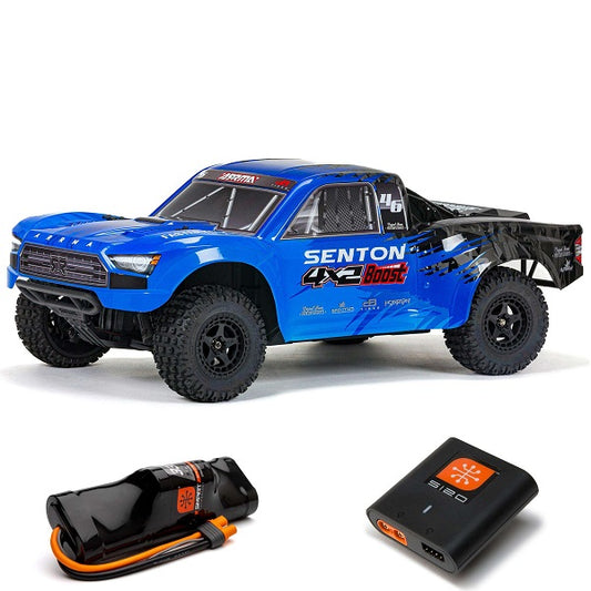 ARRMA SENTON 4X2 BOOST MEGA 550 BrushedSCT RTR, BLUE w/ Battery & Charger