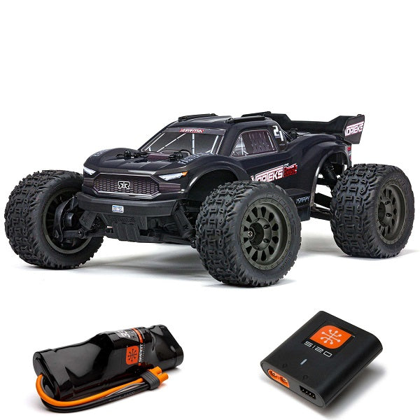 ARRMA VORTEKS 4X2 BOOST MEGA 550 Brushed Stadium Truck RTR, GUNMETAL W/ BATTERY AND CHARGER