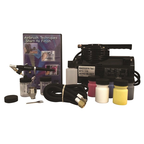 Badger - Complete Starter Airbrush Set with Compressor #314-SSWC