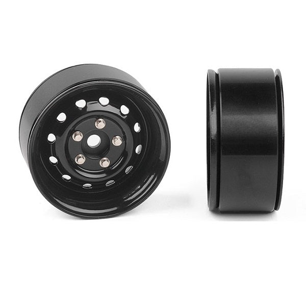 RC4WD  Heritage Edition Stamped Steel 1.9" Wheels (Black) RC4ZW0340