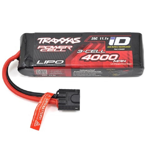 Traxxas 2849x 4000mAh 3S 11.1V 25C LiPo iD Connector Soft Case