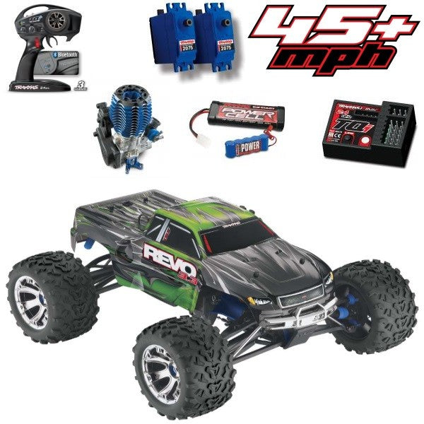 Traxxas 53097-3 Revo 3.3 4WD RTR Nitro Monster Truck - Green