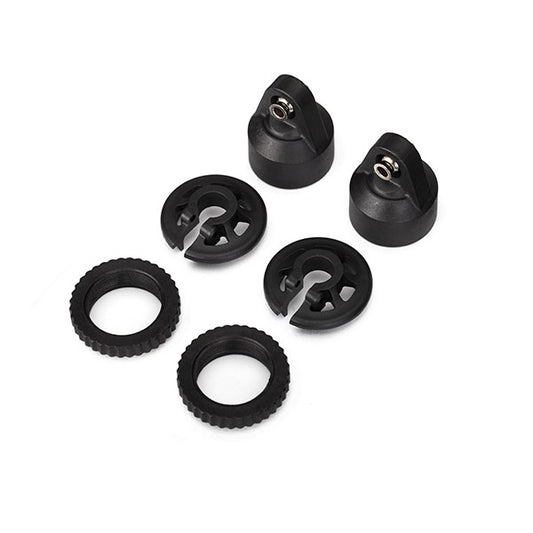 X-Maxx GTX Shock Cap, Spring Collar & Adjuster Nut (2)